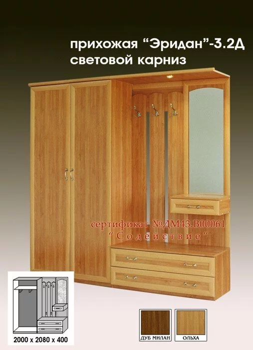 Прихожая “Эридан-3,2Д”